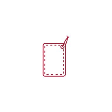 asmak etiketi düz simgesi, vektör çizim 