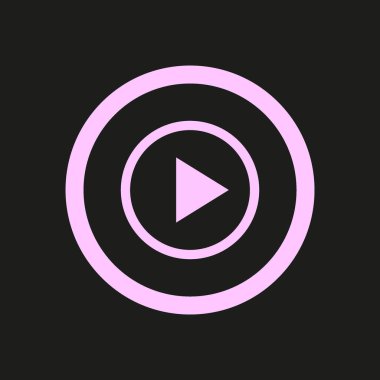 Oyun medya kontrol butonu, vektör, illüstrasyon