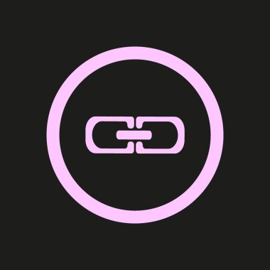 zincir baklalarinin vektör çizim minimalist simgesi