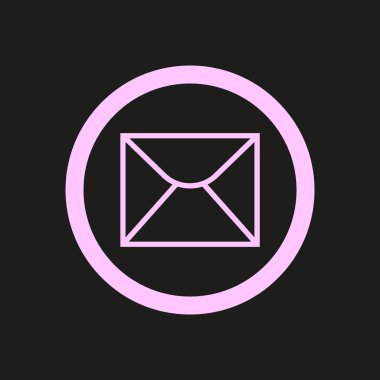 mektup zarfının minimalist vektör simgesi