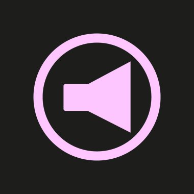 megafon basit simge vektör çizim