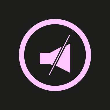 megafon basit simge vektör çizim