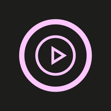 Oyun medya kontrol butonu, vektör, illüstrasyon