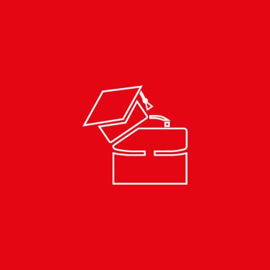 Bekarlığa veda kap Logo şablonu ile modern bavul