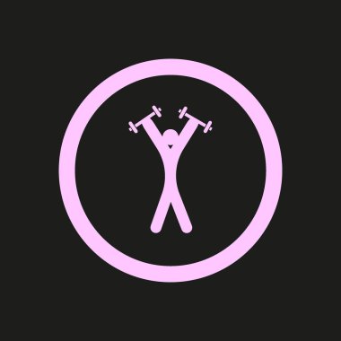 Halter düz simgesi, vektör illüstrasyonu  