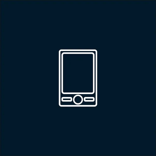 Smartphone Icono Plano Ilustración Vectorial — Vector de stock