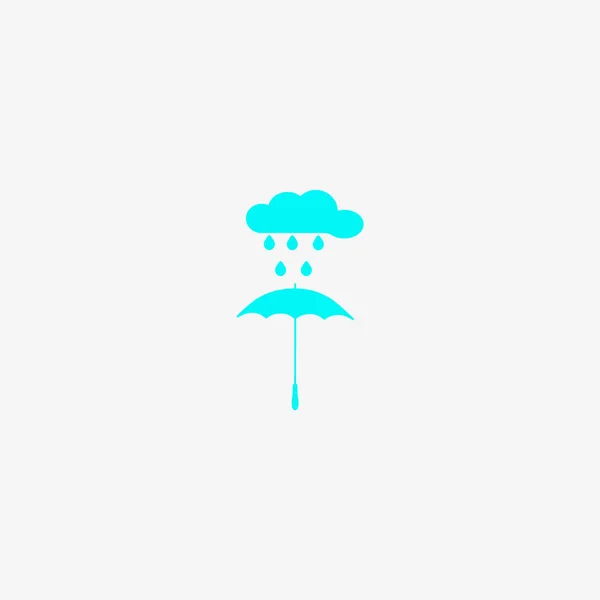 Illustration Vectorielle Icône Parapluie Précipitation — Image vectorielle