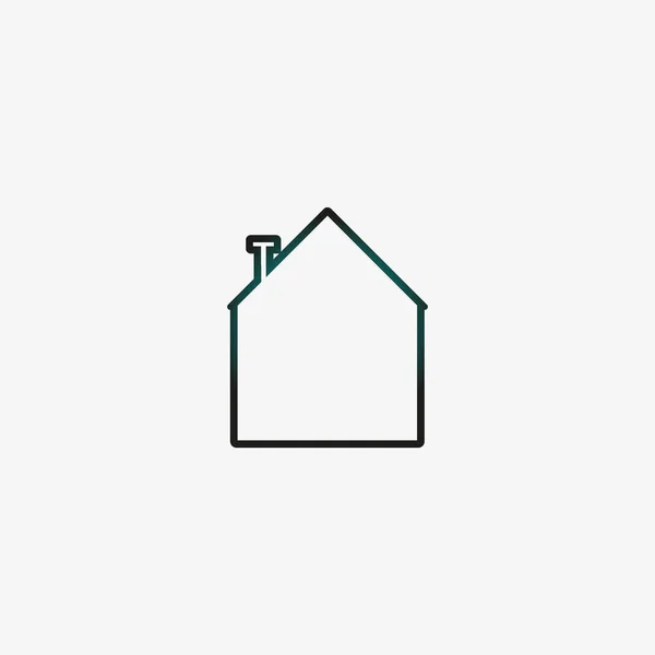 家のフラットアイコンベクトルイラスト — ストックベクタ