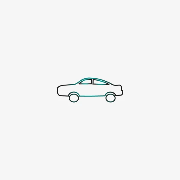 Colorful Modern Car Vector Illustration — Stock Vector