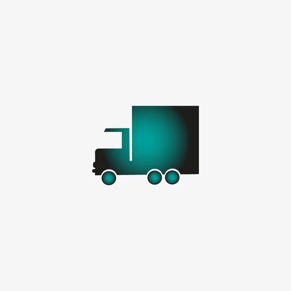 Illustration Vectorielle Camion Livraison Énorme — Image vectorielle