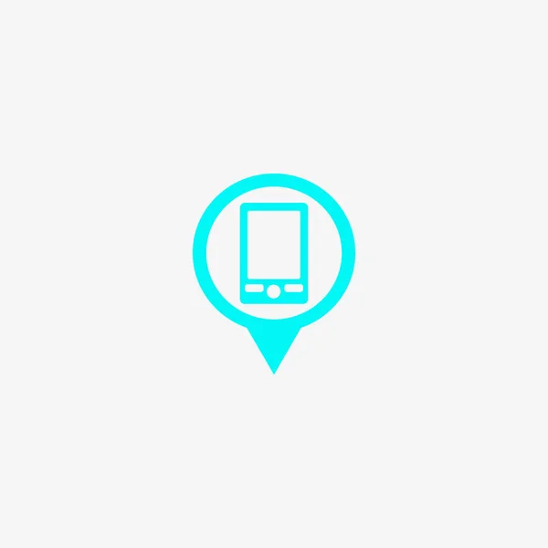 Smartphone Icono Plano Ilustración Vectorial — Vector de stock