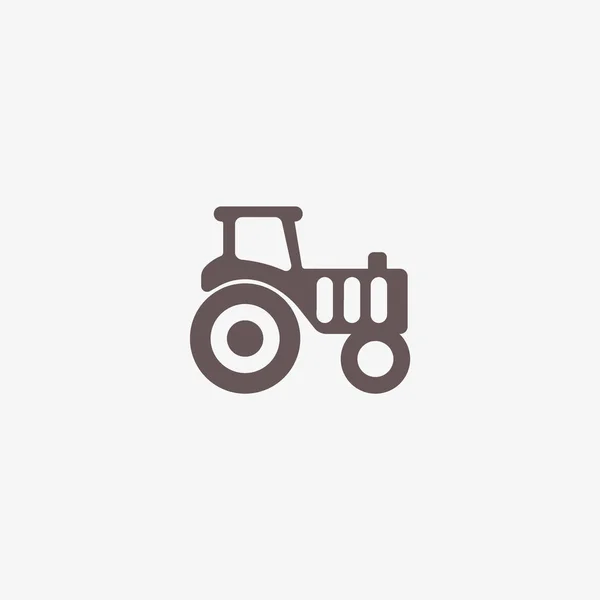 Tractor Icono Plano Ilustración Vectorial — Archivo Imágenes Vectoriales