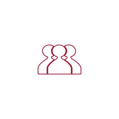 ekip çalışması düz simgesi, vektör çizim  