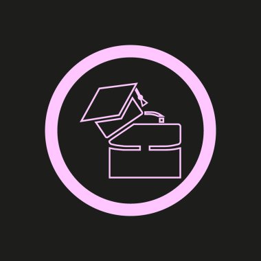 Bekarlığa veda kap Logo şablonu ile modern bavul