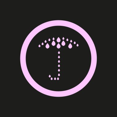 renkli şemsiye vektör çizim