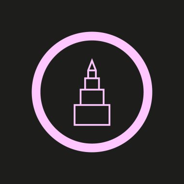 piramit diyagramı düz simgesi, iş kavramı