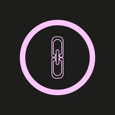 zincir baklalarinin vektör çizim minimalist simgesi