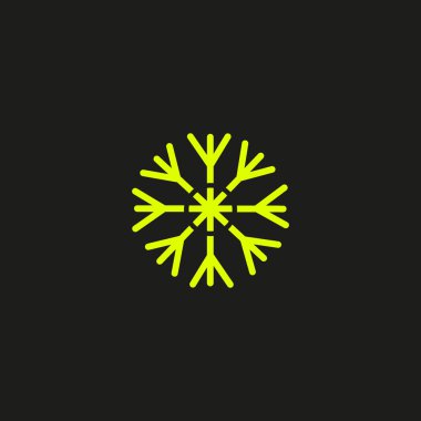 Renkli kar tanesi vektör çizim