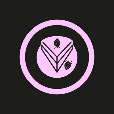 Renkli iştah açıcı kek vektör çizim