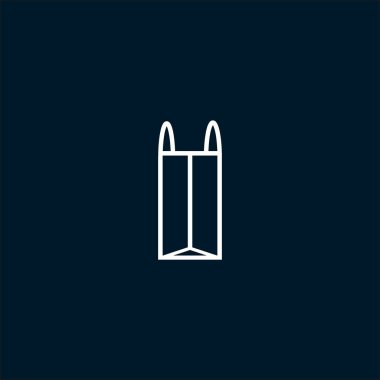 minimalist vektör simgesi alışveriş çantası
