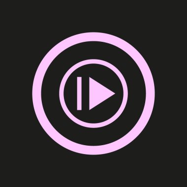 İleri medya adım düğmesinin, vektör, illüstrasyon