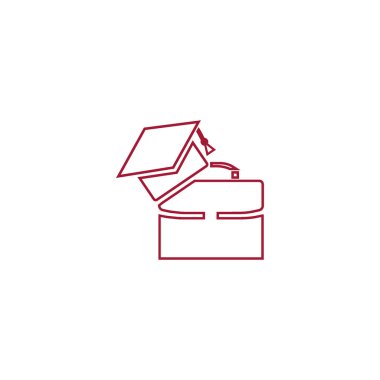 Bekarlığa veda kap Logo şablonu ile modern bavul