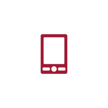 akıllı telefon düz simgesi, vektör illüstrasyonu 