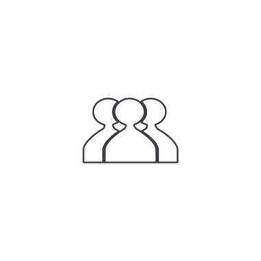 ekip çalışması düz simgesi, vektör çizim  