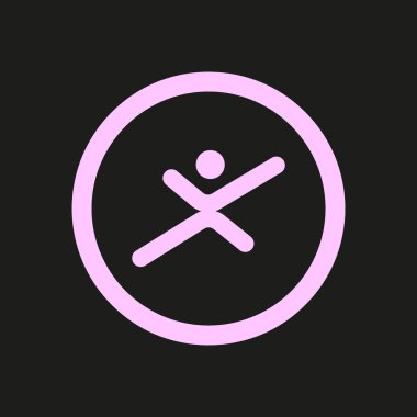 Çalışan adam basit simge silüeti