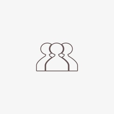 ekip çalışması düz simgesi, vektör çizim  