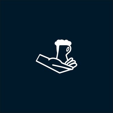 bardak bira vektör çizim