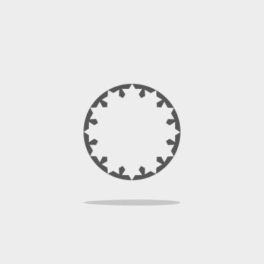 ekip çalışması düz simgesi, vektör çizim  