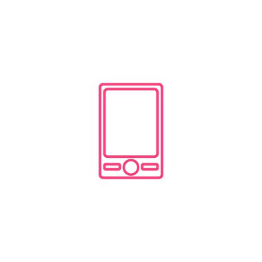 akıllı telefon düz simgesi, vektör illüstrasyonu  