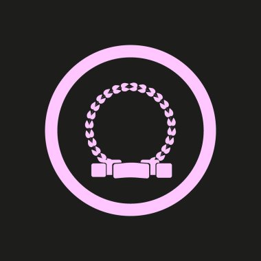 kupa düz simgesi, vektör illüstrasyonu  