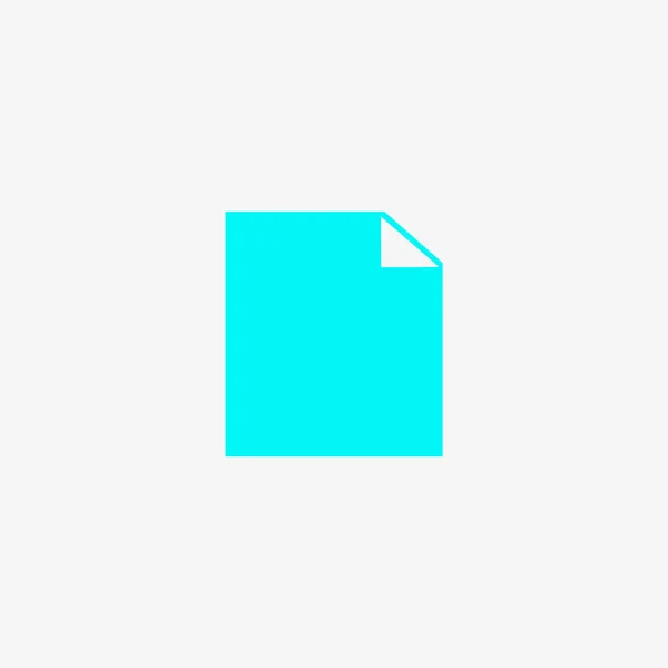 Simple Minimalisitc Vector Icon Digital File Paper Sheet — Stock Vector