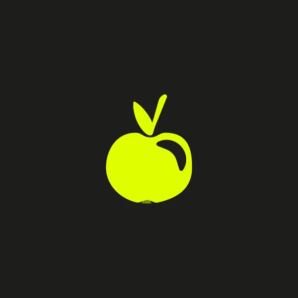 Illustration Vectorielle Pomme Savoureuse Colorée — Image vectorielle