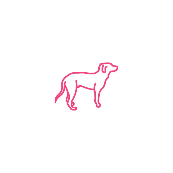 简约图标的狗 矢量插图 — 图库矢量图片