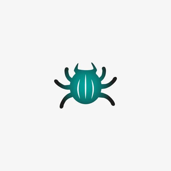 Bug Platte Pictogram Vector Illustratie — Stockvector