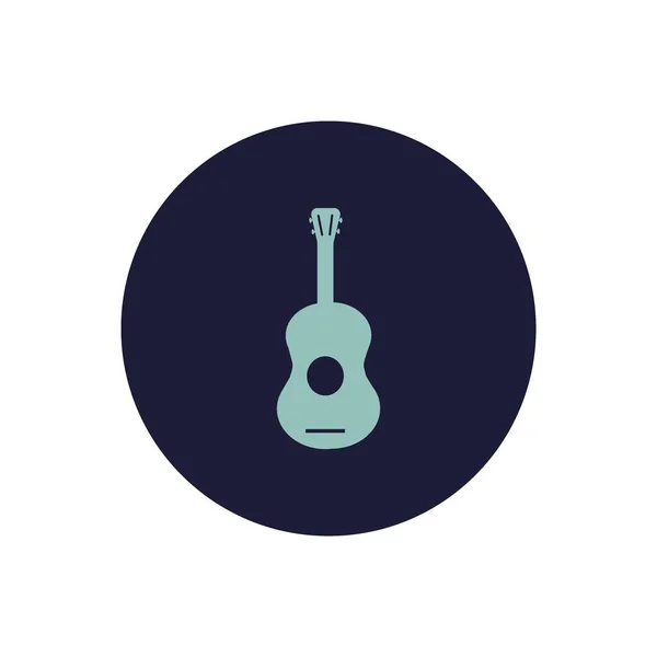 Icono Web Guitarra Ilustración Vectorial — Vector de stock
