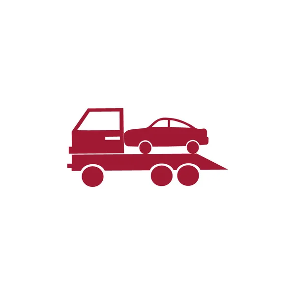 レッカー車 ベクトル図のミニマル アイコン — ストックベクタ