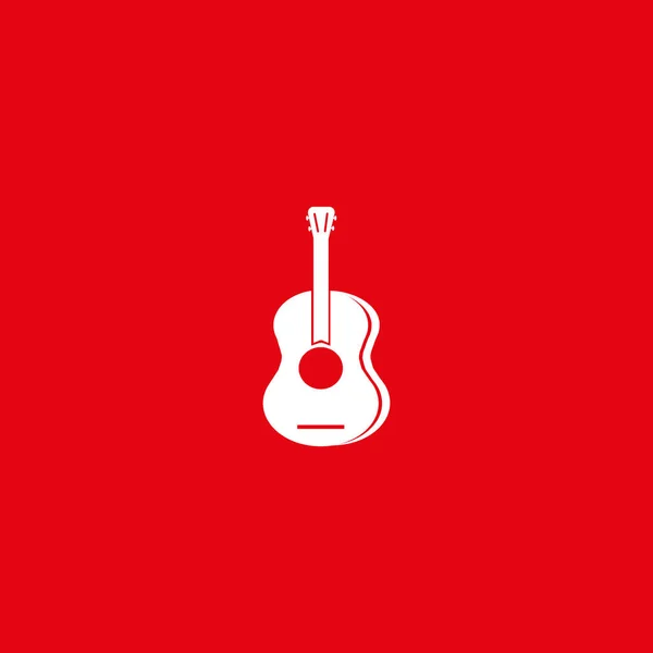 Ícone Web Guitarra Ilustração Vetorial — Vetor de Stock