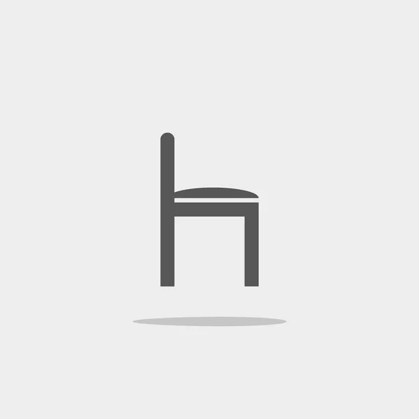 Cafe Chair Flat Icon Vektor Illustration — Stockvektor