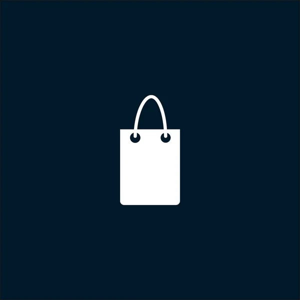 Minimalistic Vector Icon Shopping Bag — Stock Vector