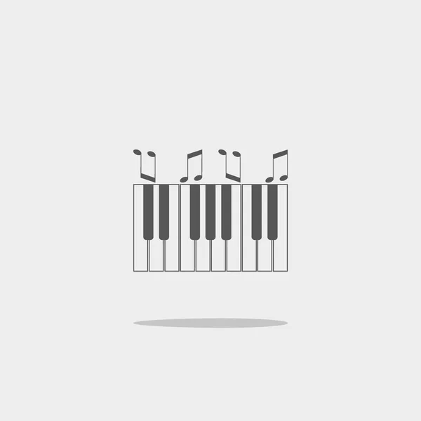 Synthesizer Flat Icon Vektor Illustration Musikinstrumentenkonzept — Stockvektor