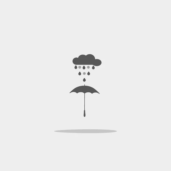 Illustration Vectorielle Icône Parapluie Précipitation — Image vectorielle