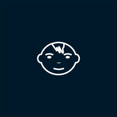 Çocuk web simgesi, vektör çizim 
