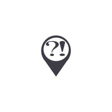 Soru ve ünlem işareti vektör çizim