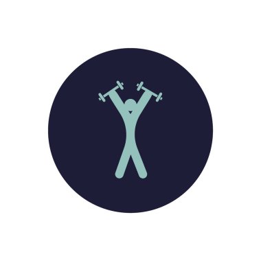 Halter düz simgesi, vektör illüstrasyonu  