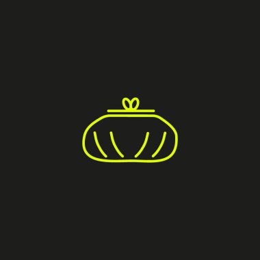 Sevimli bayan cüzdan Logo şablonu