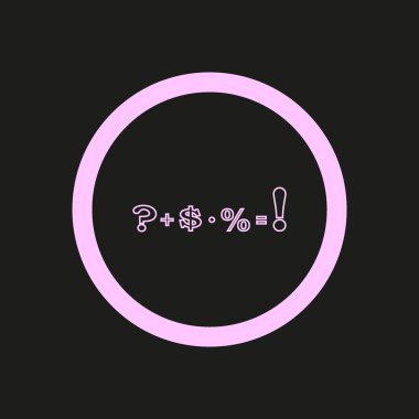 formül matematiksel semboller, eğitim kavramı